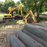 badger sett closure at hearsfield mount ground preparation